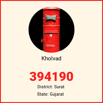 Kholvad pin code, district Surat in Gujarat