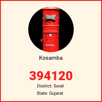 Kosamba pin code, district Surat in Gujarat