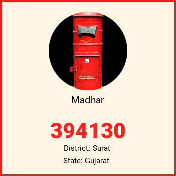 Madhar pin code, district Surat in Gujarat