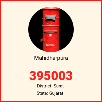 Mahidharpura pin code, district Surat in Gujarat