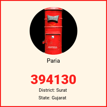 Paria pin code, district Surat in Gujarat