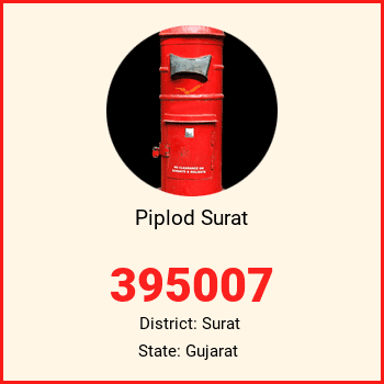 Piplod Surat pin code, district Surat in Gujarat