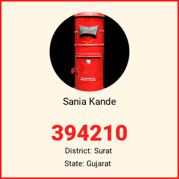 Sania Kande pin code, district Surat in Gujarat