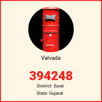 Valvada pin code, district Surat in Gujarat