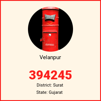 Velanpur pin code, district Surat in Gujarat