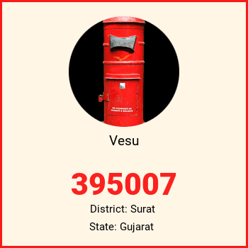 Vesu pin code, district Surat in Gujarat