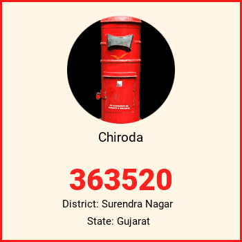 Chiroda pin code, district Surendra Nagar in Gujarat