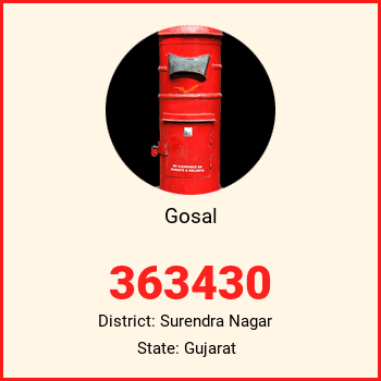 Gosal pin code, district Surendra Nagar in Gujarat