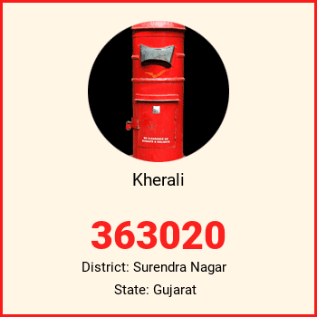 Kherali pin code, district Surendra Nagar in Gujarat