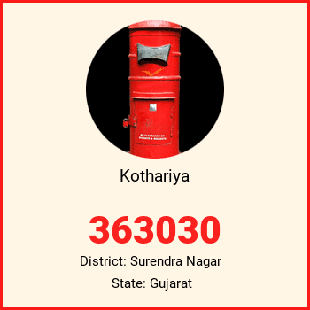 Kothariya pin code, district Surendra Nagar in Gujarat