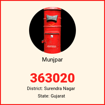 Munjpar pin code, district Surendra Nagar in Gujarat