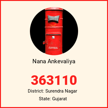 Nana Ankevaliya pin code, district Surendra Nagar in Gujarat