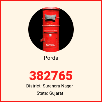 Porda pin code, district Surendra Nagar in Gujarat