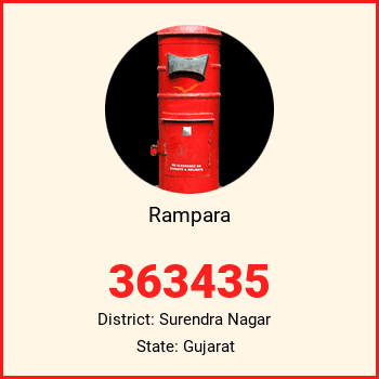 Rampara pin code, district Surendra Nagar in Gujarat