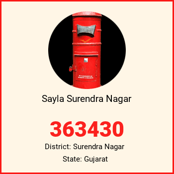 Sayla Surendra Nagar pin code, district Surendra Nagar in Gujarat