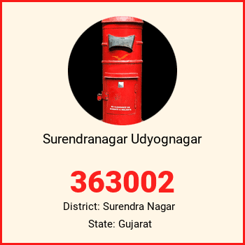 Surendranagar Udyognagar pin code, district Surendra Nagar in Gujarat