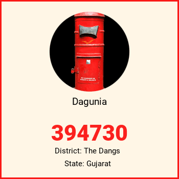 Dagunia pin code, district The Dangs in Gujarat