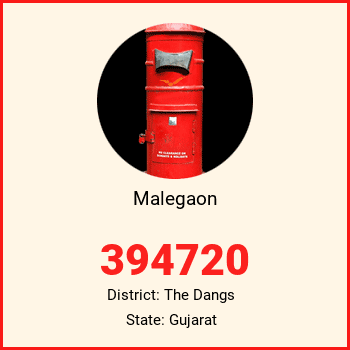 Malegaon pin code, district The Dangs in Gujarat