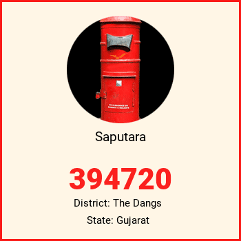Saputara pin code, district The Dangs in Gujarat