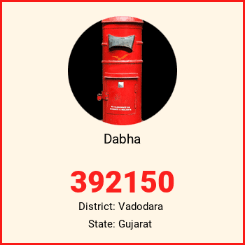 Dabha pin code, district Vadodara in Gujarat
