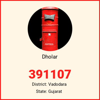 Dholar pin code, district Vadodara in Gujarat