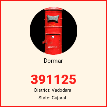 Dormar pin code, district Vadodara in Gujarat