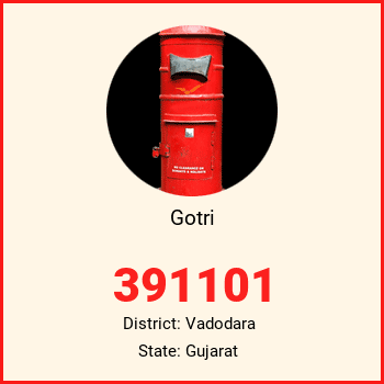 Gotri pin code, district Vadodara in Gujarat