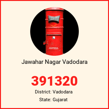 Jawahar Nagar Vadodara pin code, district Vadodara in Gujarat
