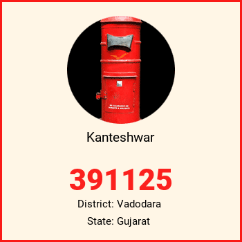 Kanteshwar pin code, district Vadodara in Gujarat