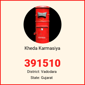 Kheda Karmasiya pin code, district Vadodara in Gujarat