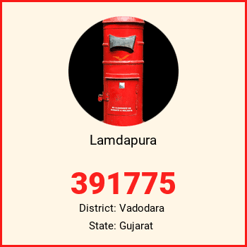 Lamdapura pin code, district Vadodara in Gujarat