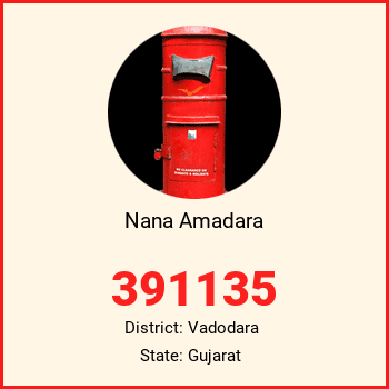 Nana Amadara pin code, district Vadodara in Gujarat