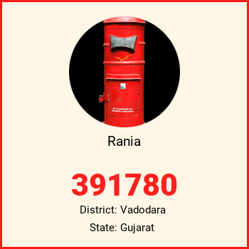 Rania pin code, district Vadodara in Gujarat