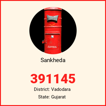 Sankheda pin code, district Vadodara in Gujarat