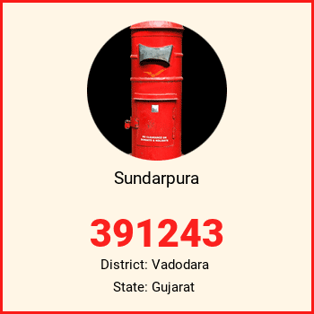 Sundarpura pin code, district Vadodara in Gujarat