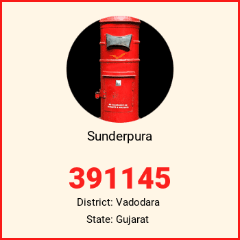 Sunderpura pin code, district Vadodara in Gujarat