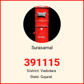 Surasamal pin code, district Vadodara in Gujarat