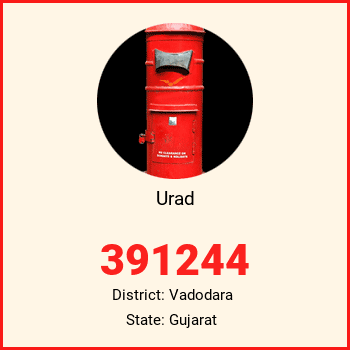 Urad pin code, district Vadodara in Gujarat