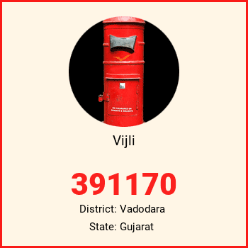 Vijli pin code, district Vadodara in Gujarat