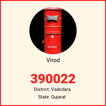 Virod pin code, district Vadodara in Gujarat