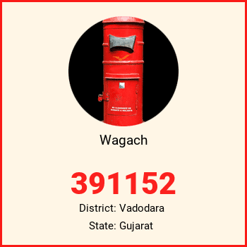 Wagach pin code, district Vadodara in Gujarat