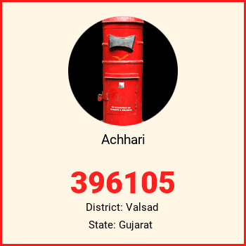 Achhari pin code, district Valsad in Gujarat