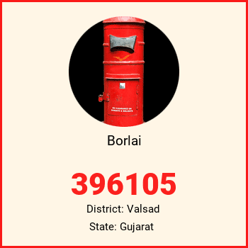 Borlai pin code, district Valsad in Gujarat