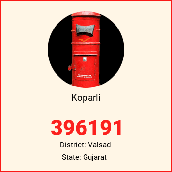 Koparli pin code, district Valsad in Gujarat