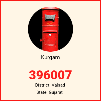 Kurgam pin code, district Valsad in Gujarat