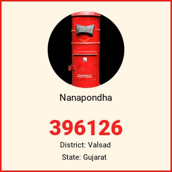 Nanapondha pin code, district Valsad in Gujarat