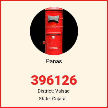 Panas pin code, district Valsad in Gujarat