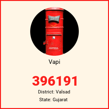 Vapi pin code, district Valsad in Gujarat