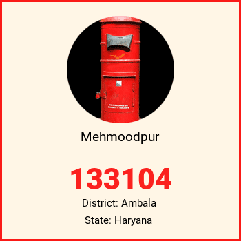 Mehmoodpur pin code, district Ambala in Haryana