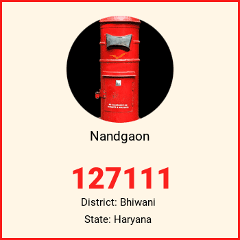 Nandgaon pin code, district Bhiwani in Haryana